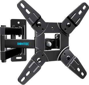 BONTEC TV Wall Bracket for 13-42 Inch LED LCD OLED Flat & Curved TVs up to 20KG, Full Motion Articulating Mount with Tilt, Swivel, Extension, Max VESA 200x200mm, TV Wall Mount for Home and Office Use