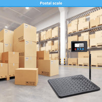 UNIWEIGH Postal Scales,440lbs x 10g Digital postage scales,Durable Alloy Steel Platform,Heavy Duty Scales for Packages/Warehouse/Luggage,Parcel scales with LCD/Hold/Tare function,batteries&USB Powered