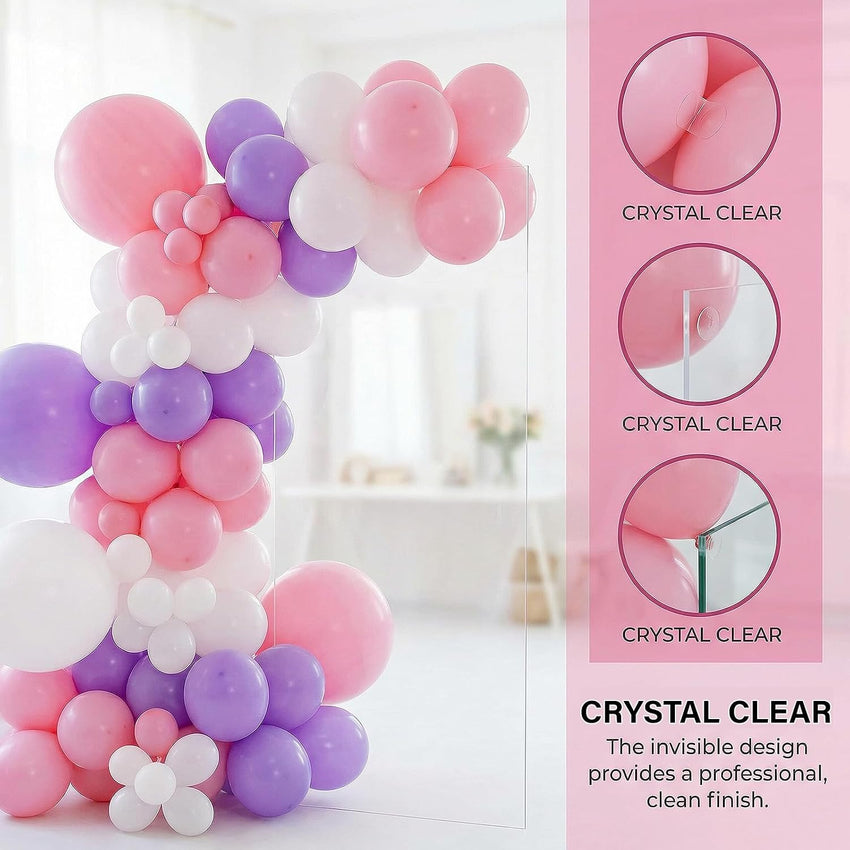 Removable Balloon Glue Dots Extra Strong Double-Sided Sticky Spots 600pc Removable Adhesive â Clear