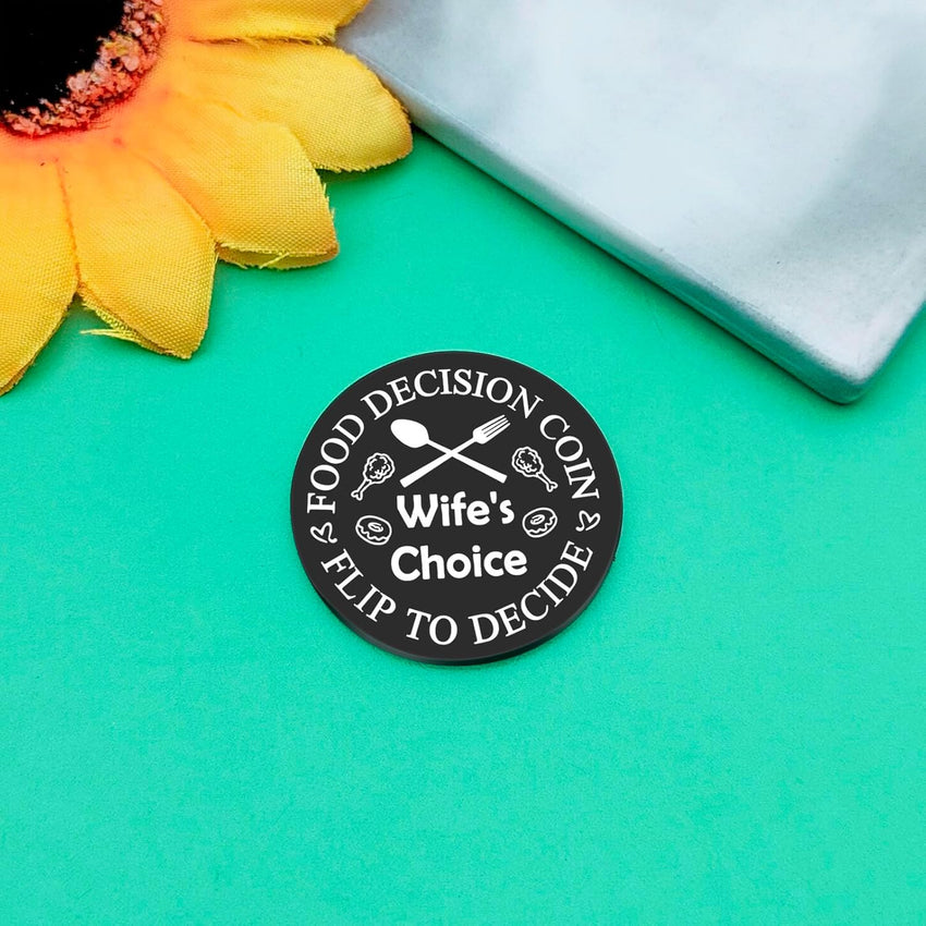 Funny Flip Coin Pocket Hug Token Couples Gift Engraved Message â Silver
