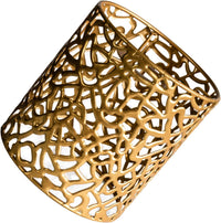 Decorative Metal Lamp Shade Industrial Geometric Pattern â Gold