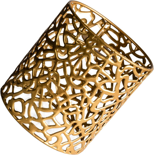 Decorative Metal Lamp Shade Industrial Geometric Pattern â Gold