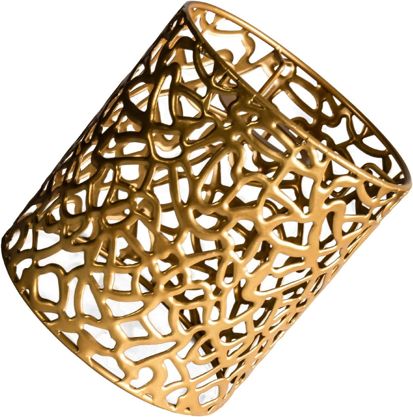 Decorative Metal Lamp Shade Industrial Geometric Pattern â Gold