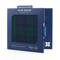 Blue Badge Co Blackwatch Tartan Fabric Hologram-Safe Wallet Disabled Parking Permit Cover Holder Fits New Badge Includes Timer Clock Made in The UK