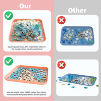 Puzzle Sorting Trays 6 Pack for Organising Jigsaw Puzzles 500/1000/2000 Pieces â Stackable