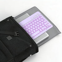 Bluetooth Keyboard Rechargeable Wireless QWERTY Portable for iPad/iPhone â Light Purple