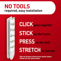 3m Command Narrow Picture Hanging Strips Damage-free Adhesive â White 4 pairs