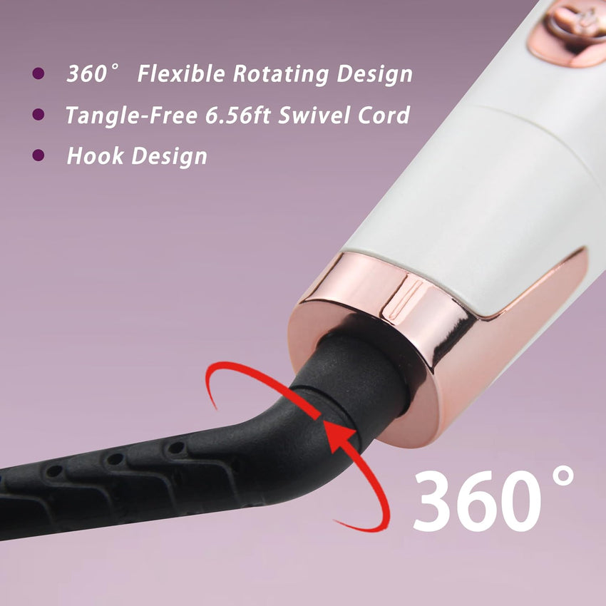 Pro Twist 2-in-1 Hair Straightener & Curler Ceramic Dual Voltage LCD 130-230Â°C - With Heat Mat