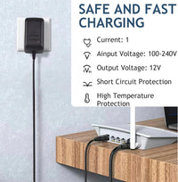 Universal AC/DC Power Supply Adapter 12V 2A UK Converter Adaptor 100-240V 50/60HZ Plug 5.5mm x 2.1mm for Led Strips Lights Audio/Video LCD Wireless Router Security Camera Monitor ADSL Cats WIFI IP