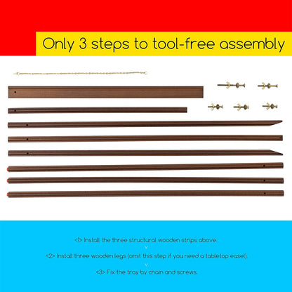 MEEDEN Easel Stand for Wedding Sign: Wood Tripod for Poster Board - Wooden Easel Standing for Display Welcome Picture