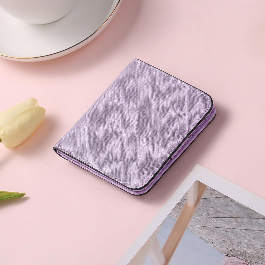 RFID Blocking Leather Bi-Fold Wallet Compact with ID Window & Coin Pocket Ã¢ÂÂ Small