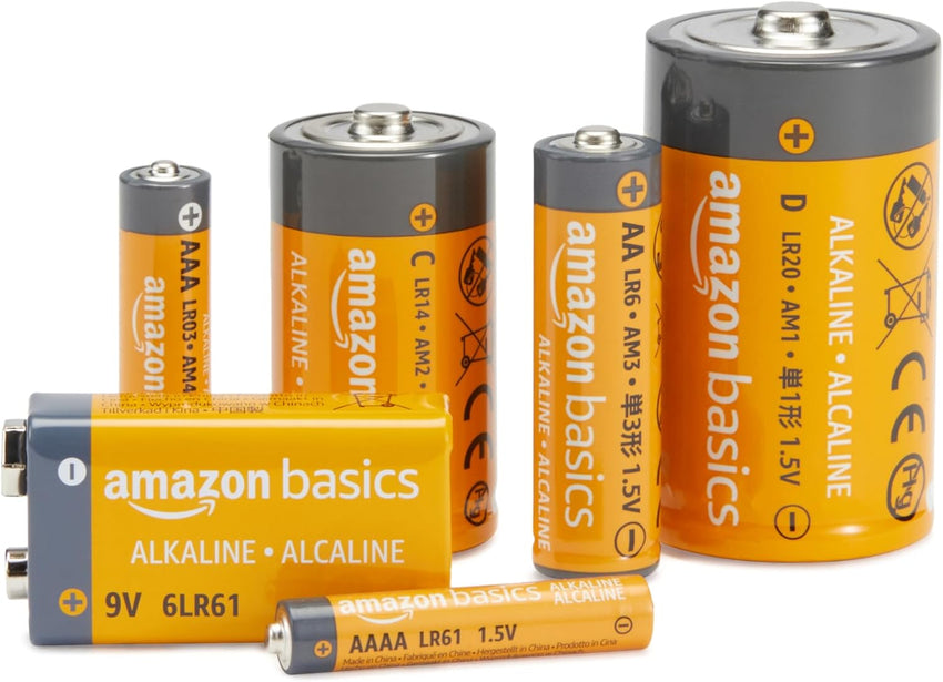 Amazon Basics 20-Pack AA Alkaline Batteries, 1.5 Volt, 10-Year Leak-Free Shelf Life, for Everyday and Household Devices