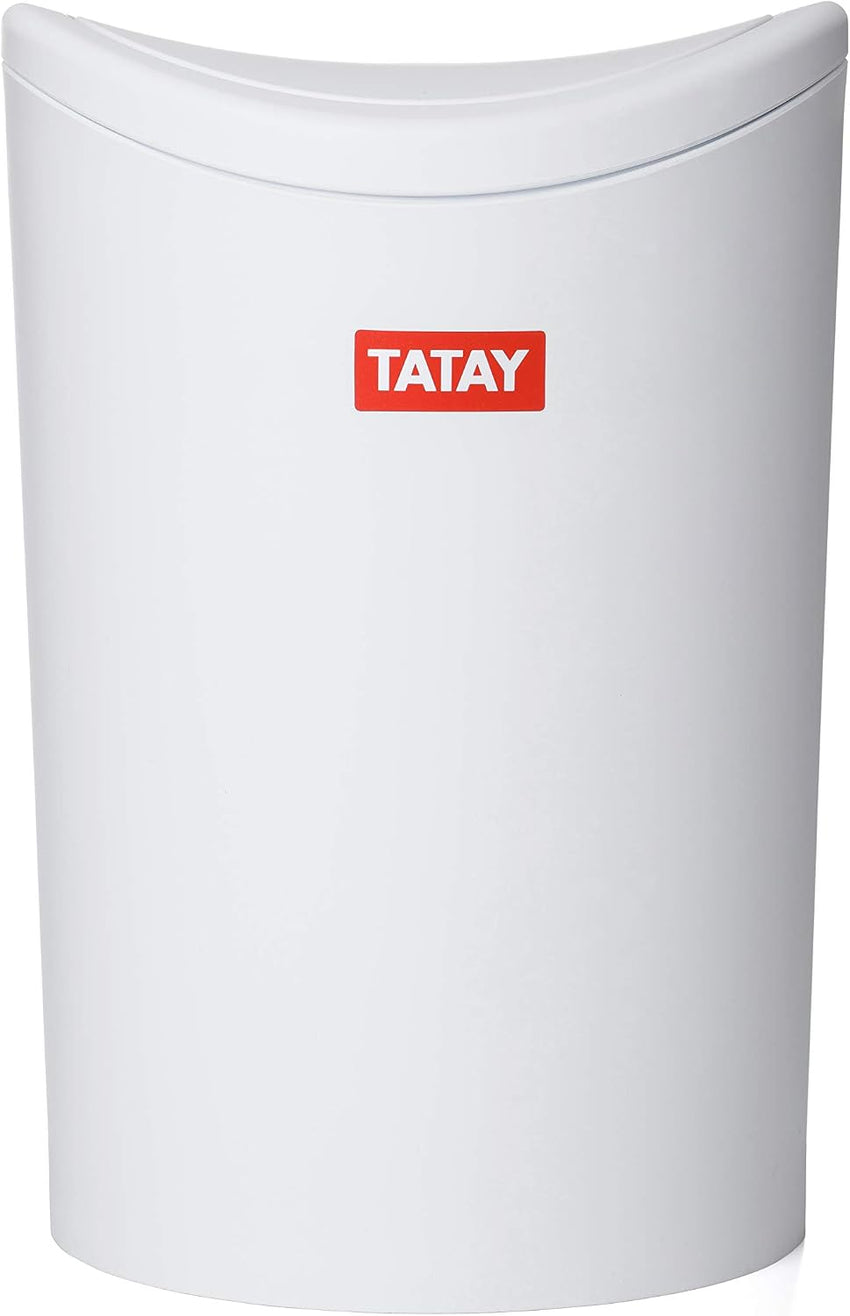 Tatay Bathroom Bin Swing Lid 6L - White