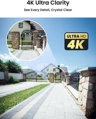 Reolink 4K PoE CCTV Security Camera with Smart Human/Vehicle Detection, IR Night Vision, IP66 Weatherproof Supports Audio Recording, microSD Card Slot, Time Lapse, RLC-810A