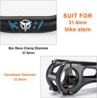 Bicycle Riser Handlebar Lightweight Aluminium Alloy 780mm â Blue