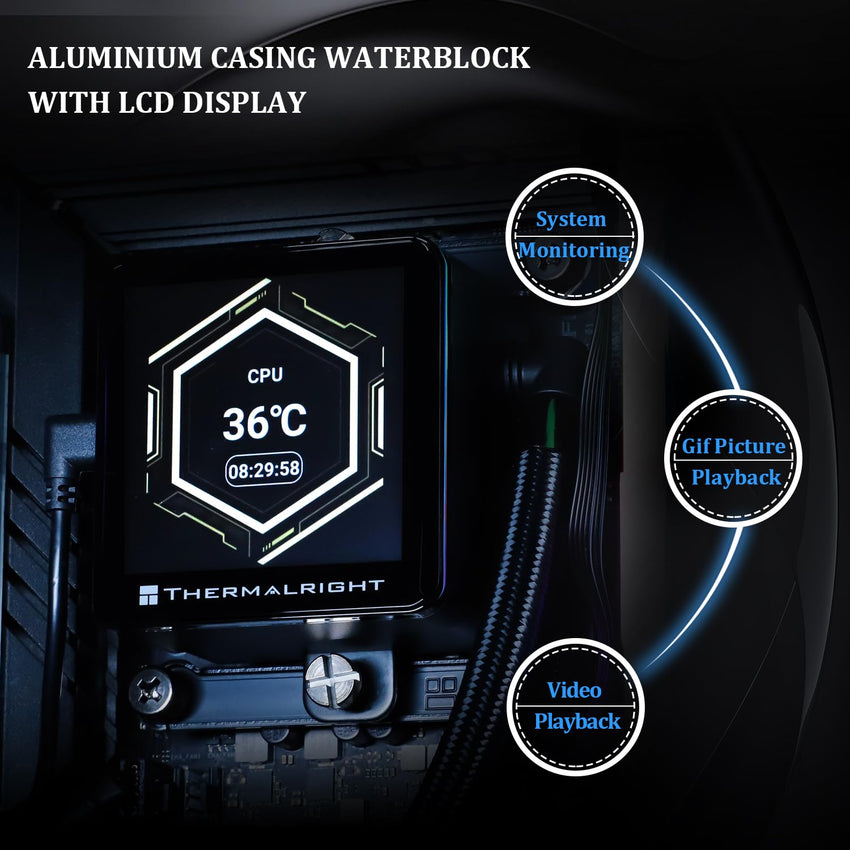 Thermalright Frozen Vision 360 READ DESC Liquid CPU Cooler with 12cm PWM Fan Black