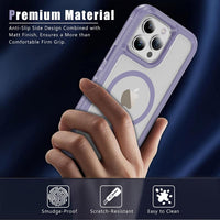 Ethanger for iPhone 13 Pro Max Case Shockproof Military Grade Protective Cover Compatible with MagSafe Heavy Duty Hard Back TPU Bumper Magnetic Phone Case, Light Purple