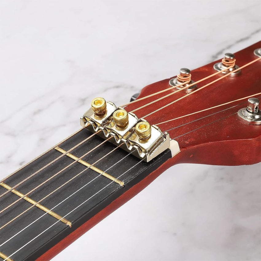 Electric Guitar Locking Nut Clamp 9PCS Metal Parts for Tremolo Bridge â Black Silver Gold