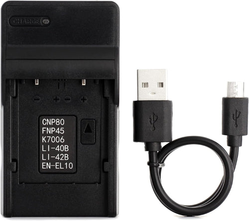 Norifon NP-45 USB Charger for Fujifilm FinePix JX250, JX400, J38, J10, J20, JX520, JX580, JX300, JX680, JX370, JV200, JV100, JZ250, JZ100, JZ300, T550, T200, T350, T310, XP60 Camera and More