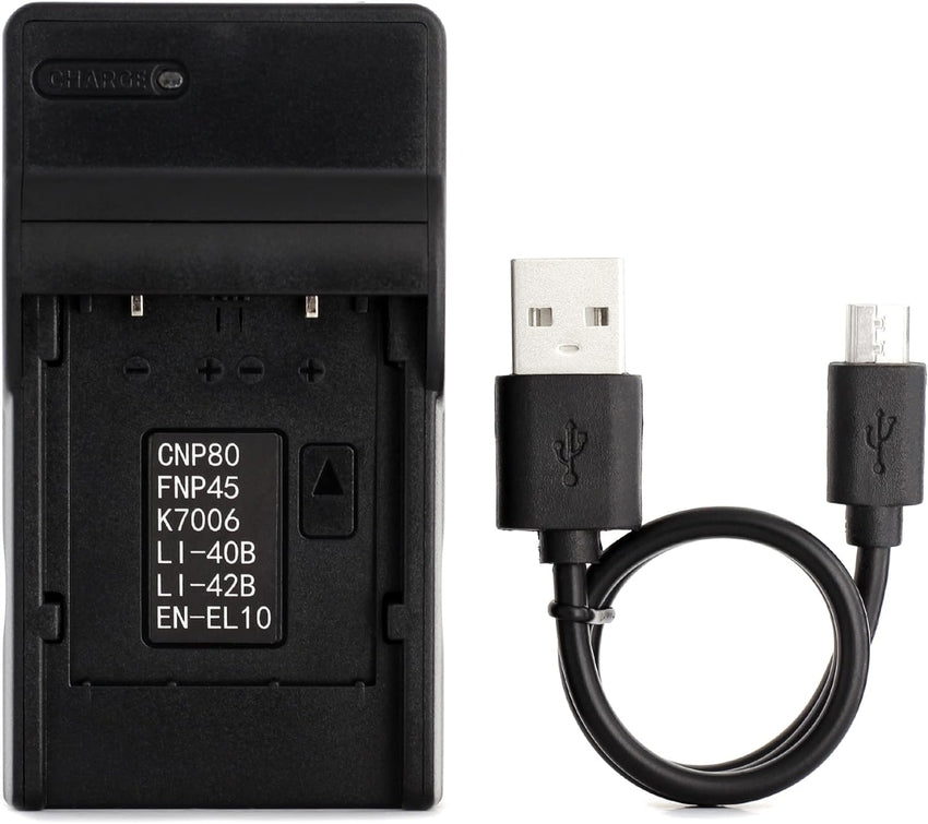 Norifon NP-45 USB Charger for Fujifilm FinePix JX250, JX400, J38, J10, J20, JX520, JX580, JX300, JX680, JX370, JV200, JV100, JZ250, JZ100, JZ300, T550, T200, T350, T310, XP60 Camera and More