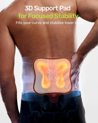 Lumbar Support Belt 8-Point 3D Pad Breathable Back Brace â Blue XXL