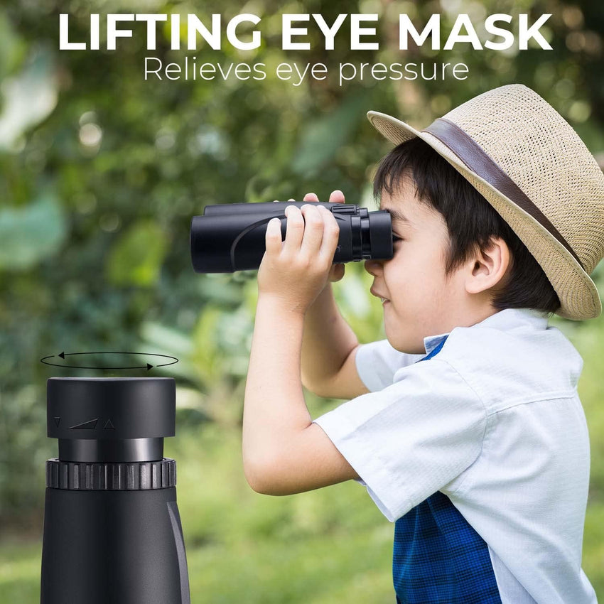 K&F CONCEPT12x32 Compact Binoculars for Kids and Adults, with BAK4 prism, FMC Lens, IP65 Waterproof & Neck Strap for Bird Watching Hunting Travel Camping Stargazing