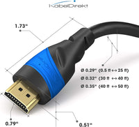 KabelDirekt - 8K / 4K HDMI Cable - 2x 4m & More HDMI Cables (0.15m-22.5m) - German-Engineered HDMI Lead - Supports 10K/8K@60Hz/4K@120Hz - HDMI Cable for HDTV, PC, PS5, Xbox, Switch