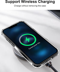 HOOMIL Case for iPhone 12 Pro Max, Non-Yellowing, Drop Protection, Anti-Scratch Transparent Hard Back Phone Cover - Crystal Clear