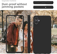 YATWIN Silicone Case for Samsung Galaxy A05, Soft-Touch, Shockproof, DustProof, Antiskid Phone Cover for Samsung Galaxy A05 - Black
