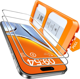 TOCOL 2 Pack Screen Protector for iPhone Air 6.5-Inch, Instant Installation, Tempered Glass HD Clear, Military Grade Shatterproof, Case Friendly, Full Coverage Protection for iPhone 17 Air