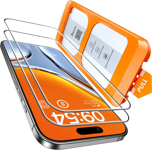 TOCOL 2 Pack Screen Protector for iPhone Air 6.5-Inch, Instant Installation, Tempered Glass HD Clear, Military Grade Shatterproof, Case Friendly, Full Coverage Protection for iPhone 17 Air