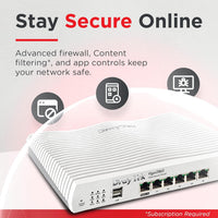 DrayTek Vigor 2865 Ethernet Router, VPN Firewall, VDSL2 35b/ADSL2+ Dual-WAN, Integrated VDSL modem, VoIP, Small Business (Router)