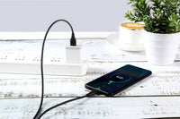Betron USB C Charger Cable, 2 Metre, 3.1A, Fast, Compatible with iPhone, Samsung (Black)