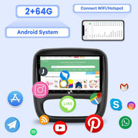 9-inch Android Car Stereo READ DESC Wireless CarPlay Android Auto 2GB+64GB Bluetooth Opel Vivaro 2014-2018
