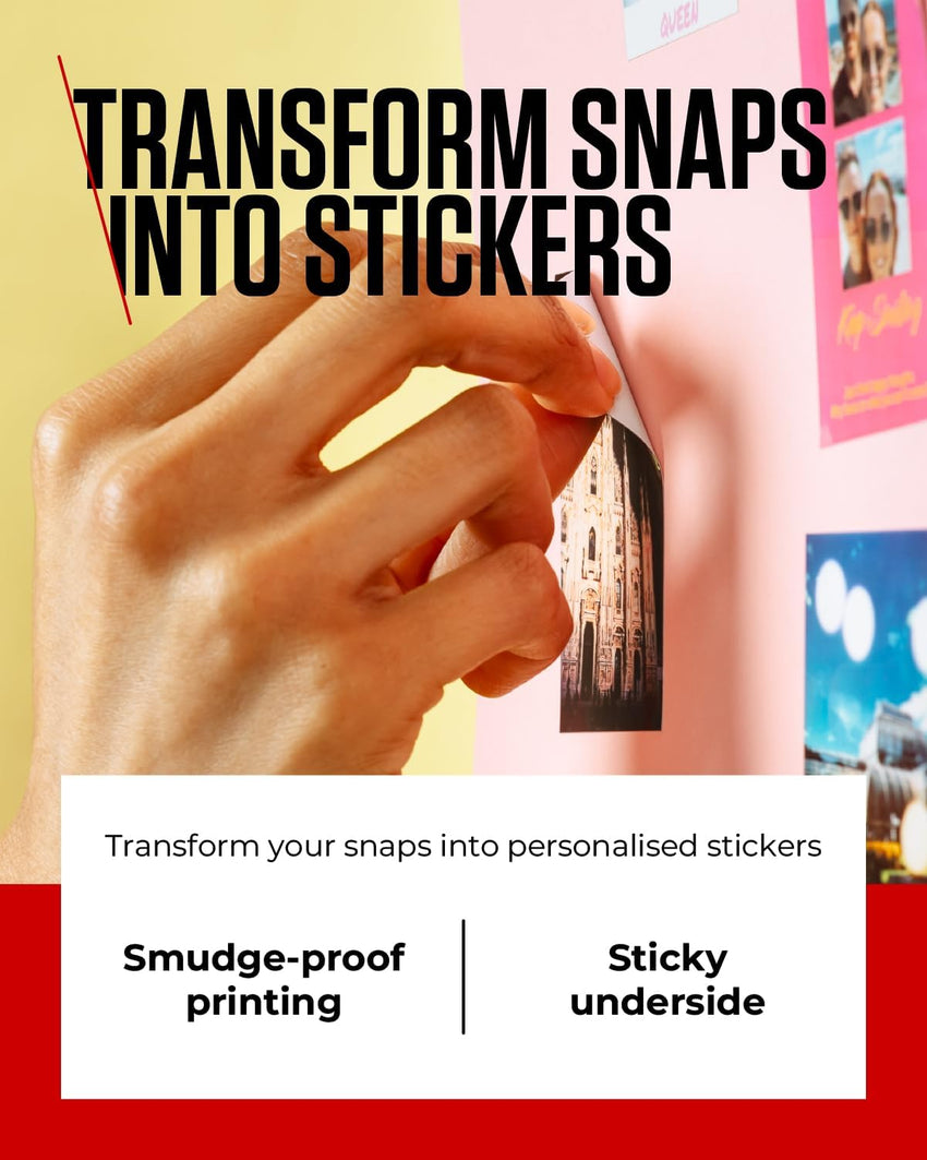 Canon ZinkTM Photo Paper - Sticky-Backed 2x3" Photo Paper (20 x Sheets) - Print Phone Photos for Personalised Stickers