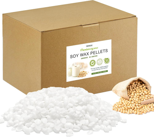 TRINIDa Soy Wax for Candle Making, 3KG SoyPRO Candle Wax Pellets, 100% Soy Wax Supplies of Candle Making for Adults and Beginners, Premium Pure Natural