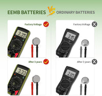 EEMB 5 PACK CR2450 Battery 3V Lithium Battery 2450 Button Coin Cell Batteries DL2450, ECR2450, BR2450 for Watch Tea Lights Votive Candles Alarm System Car Key Fob Remote Control Calculators Toys Games