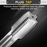 Hand Tap M35x3.5 H2 Straight Flute High Speed Steel HSS6542 Threading Tool