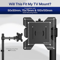 VIVO Steel VESA TV and Monitor Mount Adapter Plate Bracket for Screens 23" to 42" | Conversion Kit for VESA up to 200x200mm (MOUNT-AD2X2)