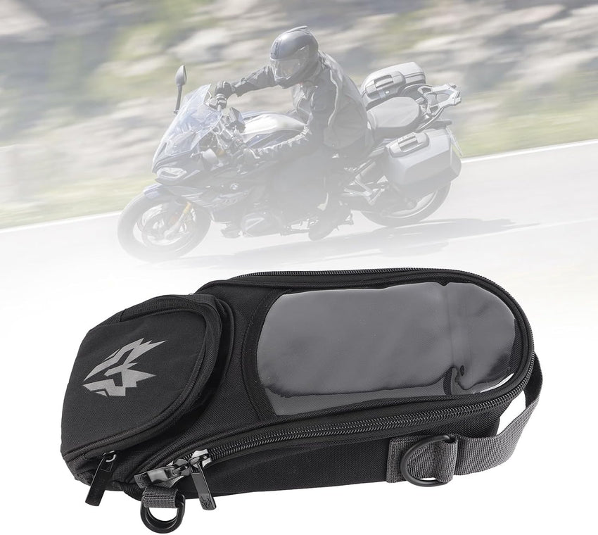Motorcycle Tank Bag READ DESC 4.5L Waterproof with Phone Pocket & Magnetic Mount Ã¢ÂÂ Grey