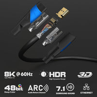 0.25m KabelDirekt - 8K / 4K HDMI Cable - 0.25m - German-Engineered HDMI Lead - Supports 10K/8K@60Hz/4K@120Hz - HDMI Cable for HDTV, PC, PS5, Xbox, Switch