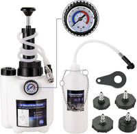DASBET 3L Manual Brake Bleeder Kit with 1L Fluid Bottle & Adapters Professional