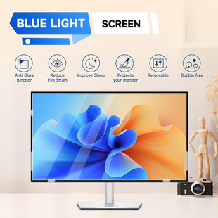 IPROKKO 31.5 Inch Computer Privacy Screen Filter for Computer Monitor 16:9 Aspect Ratio, Anti Blue Light Glare Removable 31.5 in Privacy Screen Protective Film, HD 31Inch Monitor Privacy Screen Filter