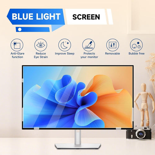 IPROKKO 31.5 Inch Computer Privacy Screen Filter for Computer Monitor 16:9 Aspect Ratio, Anti Blue Light Glare Removable 31.5 in Privacy Screen Protective Film, HD 31Inch Monitor Privacy Screen Filter