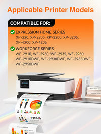 Kuva compatible for 604XL Ink Cartridge Multipack Compatible with Epson Expression Home XP-2200 XP-2205 XP-3200 XP-3205 XP-4200 XP-4205 Workforce WF-2910 WF-2930 (10-Pack)