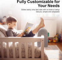 Toddler Bed Bumper Protector Soft Memory Foam â Grey 90cm