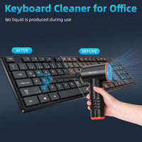 Compressed Air Duster Cleaner for PC with LED Light â Reusable Air Blower