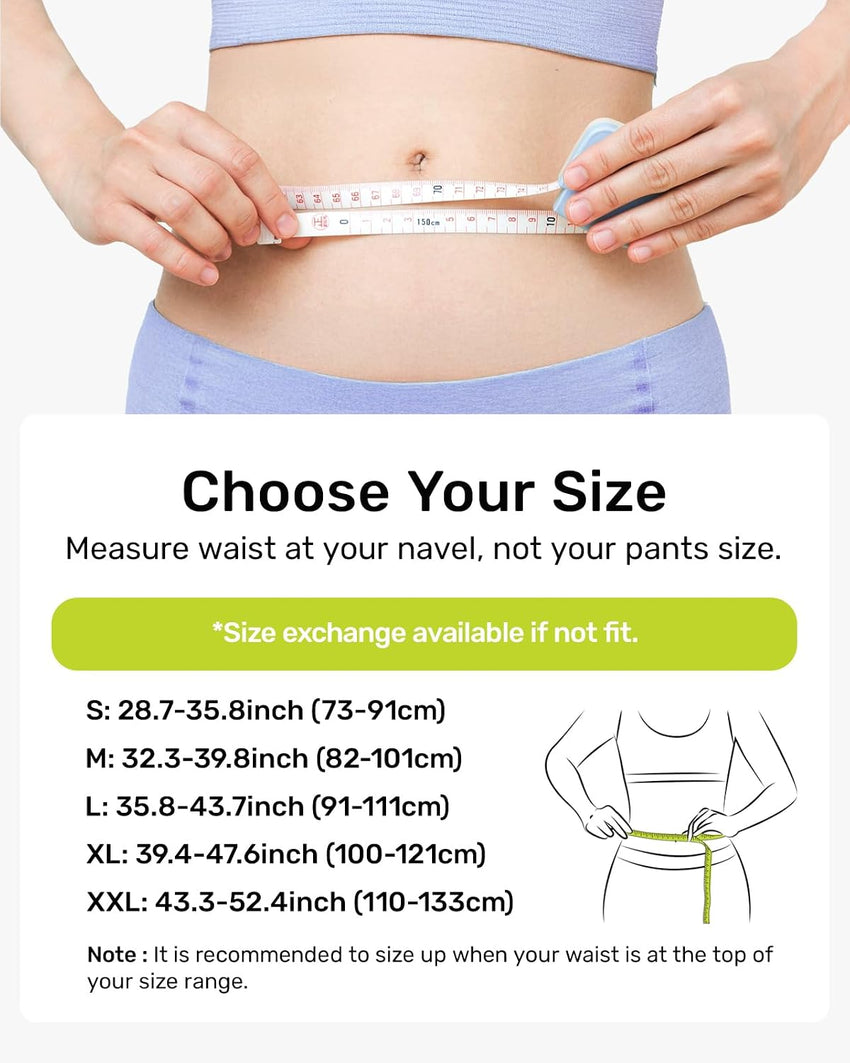 Women's Back Support Belt Ergonomic Lumbar Brace with 3D Pad Kidney Support Purple M (85-100 cm)