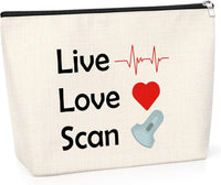 Sonographer Gift Cosmetic Bag Makeup Pouch â Travel Size