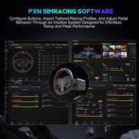 Gaming Steering Wheel Bundle Direct-Drive with Pedals 28cm PC Sim Racing Set